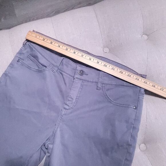 Anthropologie Pilcro Letterpress Serif Fit Gray Jeans Skinny Pant Zipper Wmns 29 - Picture 10 of 13